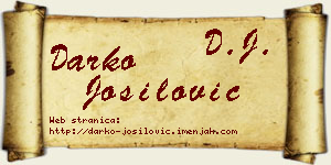 Darko Jošilović vizit kartica